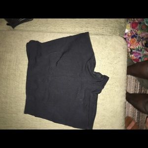 Black high waist shorts